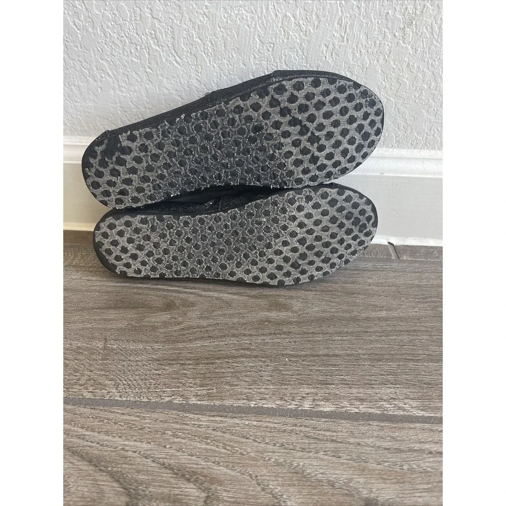 Toms Black Sequins Shoes Size Y3.5 Comfort Flats One for One